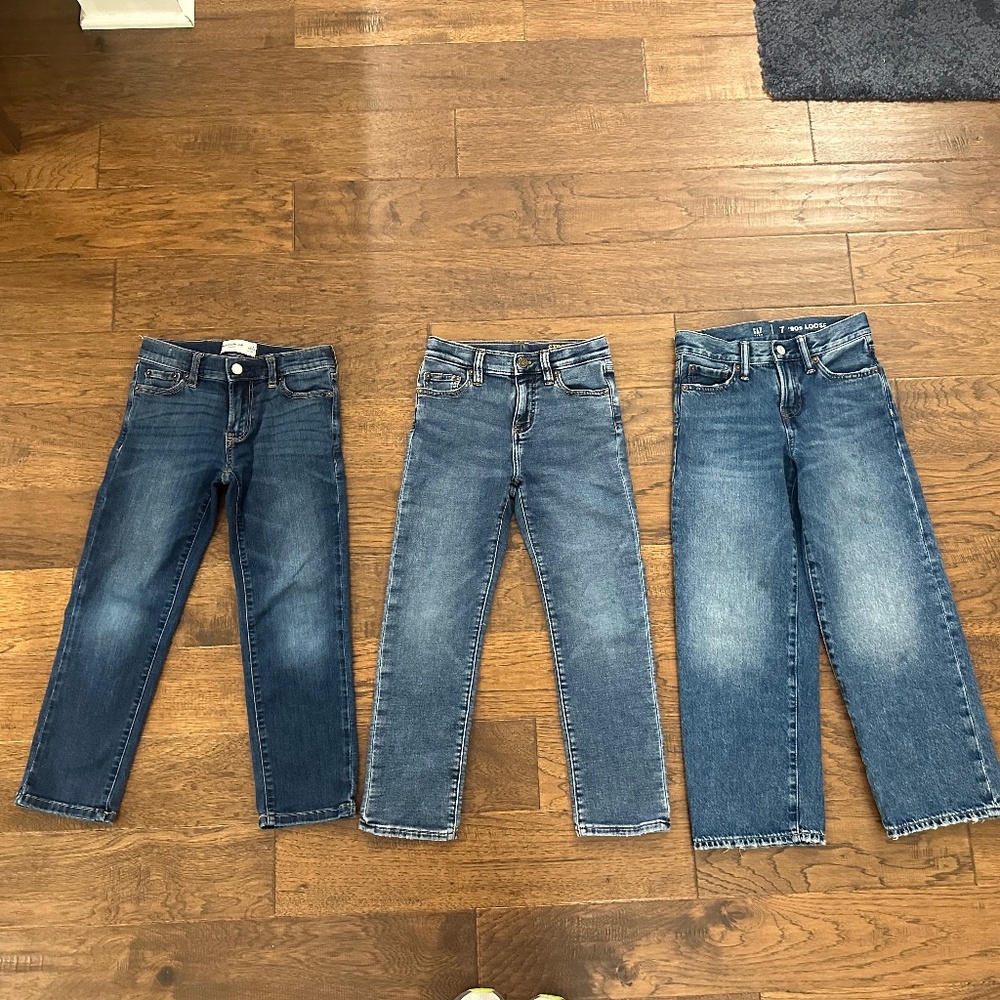 Lot of Boys Size 7 Jeans: Abercrombie Kids, CrewCuts & Gap Kids